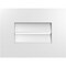 Ekena Millwork Vertical Surface Mount PVC Gable Vent: Functional, w/ 3-1/2"W x 1"P Standard Frame, 16"W x 12"H GVPVE16X1201SF - alternate 1